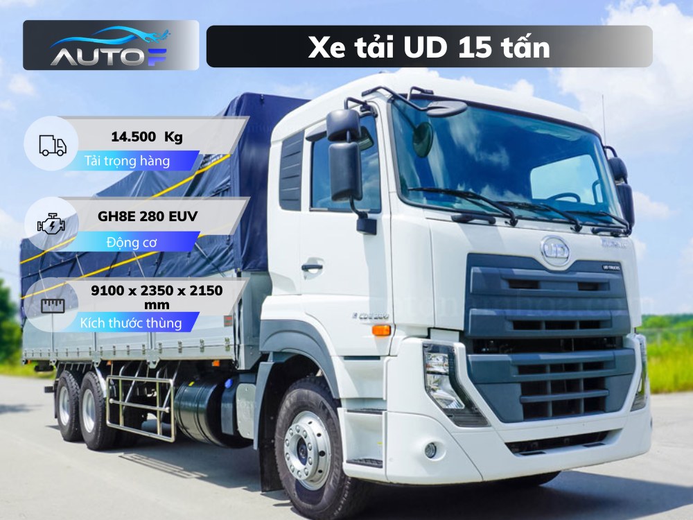 Bảng giá xe tải UD 15 tấn